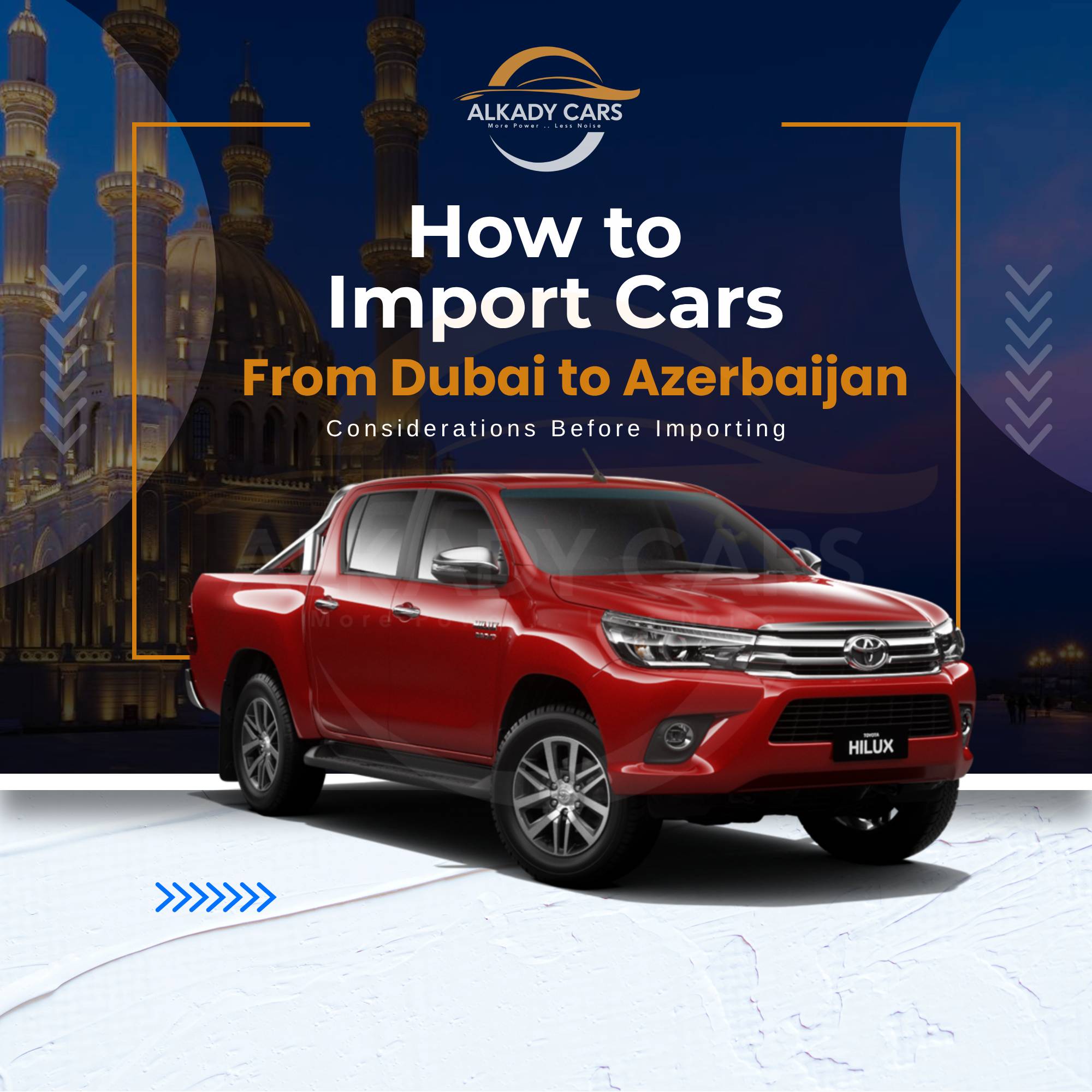 How to Import Cars from Dubai to Azerbaijan
