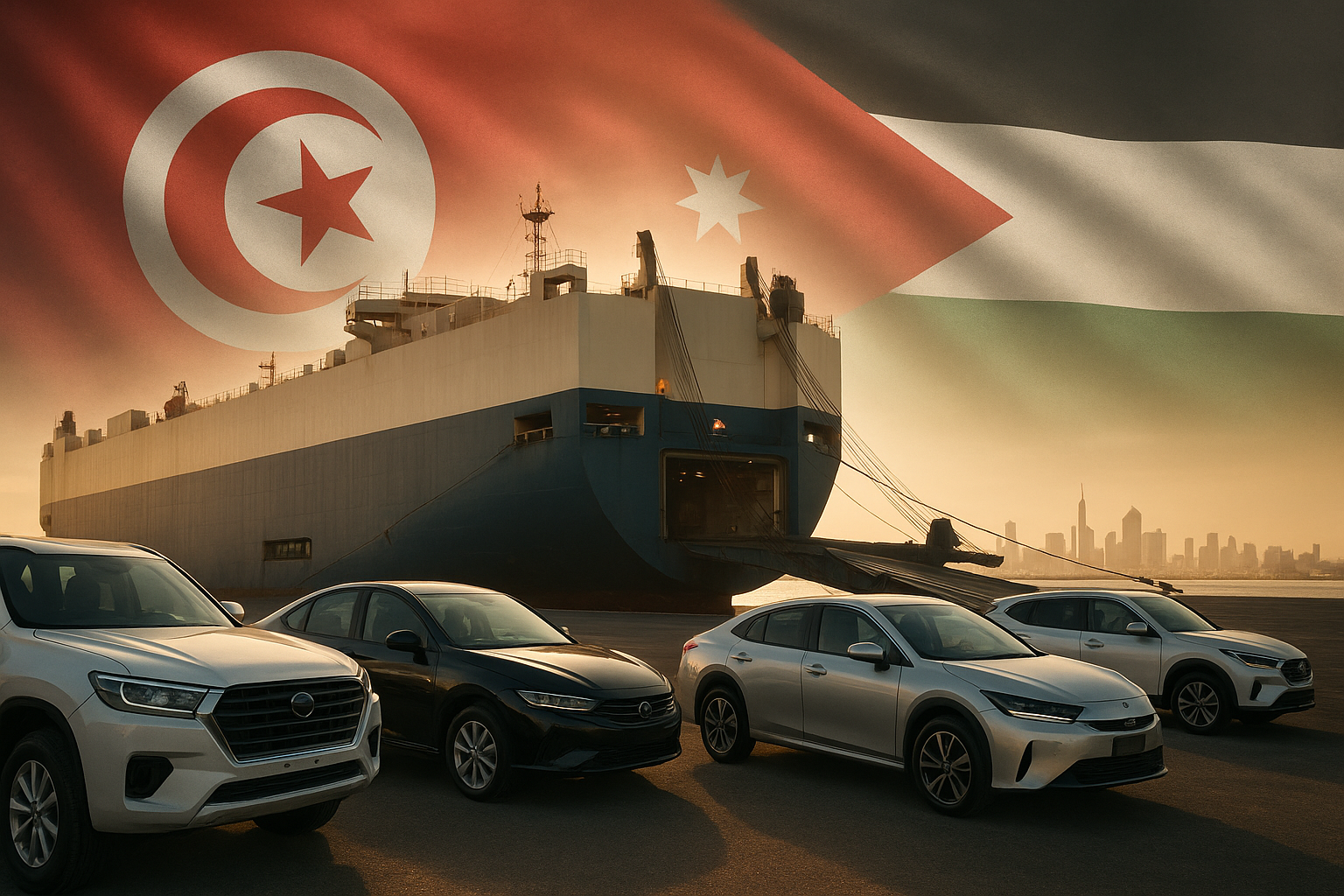 UAE to Tunisia & Jordan Car Exports – How to Select a Trusted Exporter (Alkady Cars Guide)