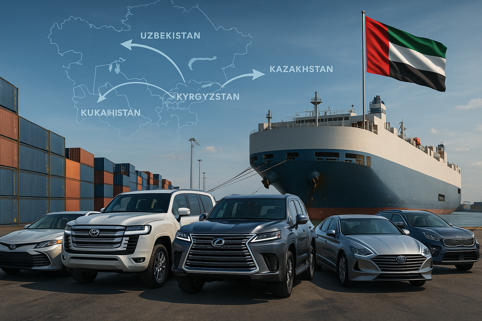 Top UAE Cars in Uzbekistan, Kyrgyzstan & Kazakhstan (Export Trends 2025)