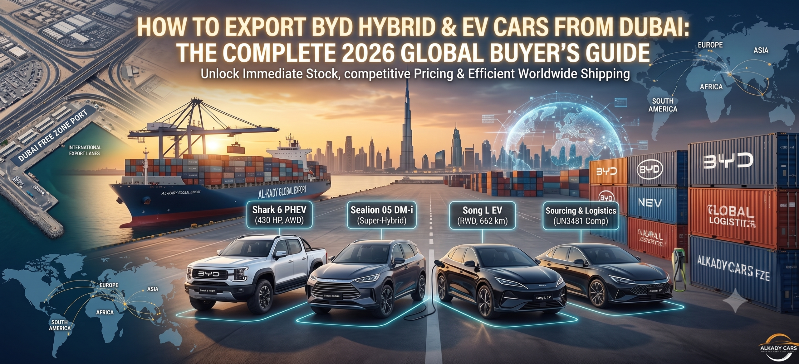 How to Export BYD Hybrid & EV Cars from Dubai: The Complete 2026 Global Buyer’s Guide