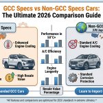 GCC Specs vs Non-GCC Specs Cars: The Ultimate 2026 Comparison Guide