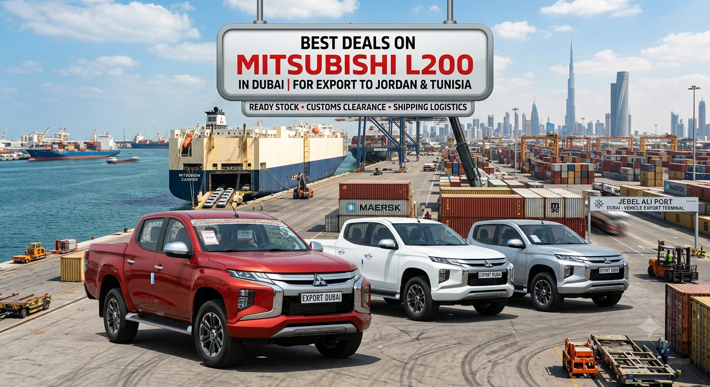 Best Deals on Mitsubishi L200 in Dubai for Export to Jordan and Tunisia